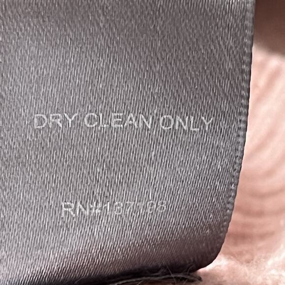 Marled Turtleneck Sweater M 100% Cashmere Cable Knit Ruffled Soft Dusty Pink - Picture 7 of 7